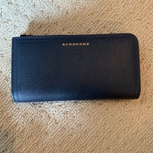 Blue Burberry wallet
